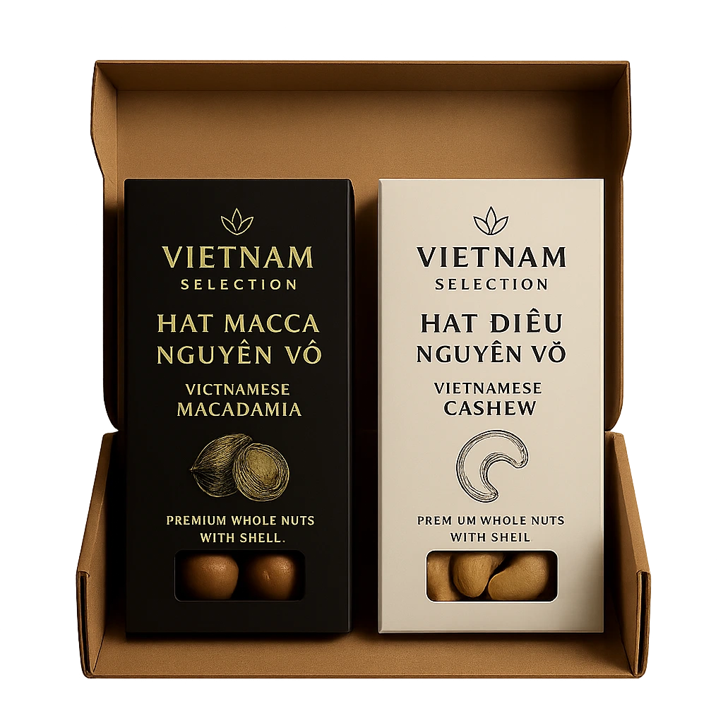 VietnamPrime cashew- en macadamiaverpakkingen