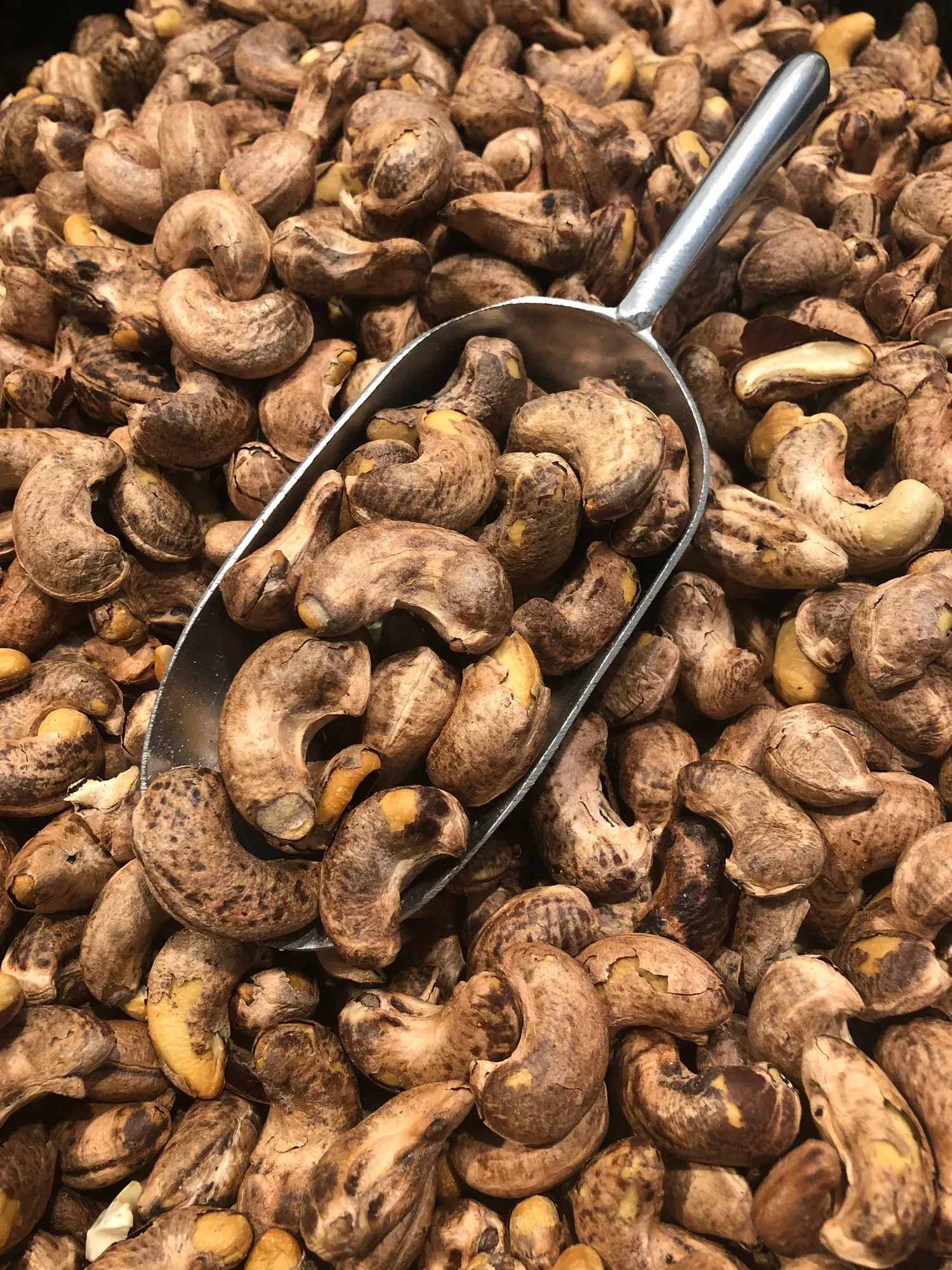 Cashew — dry-roasted texture