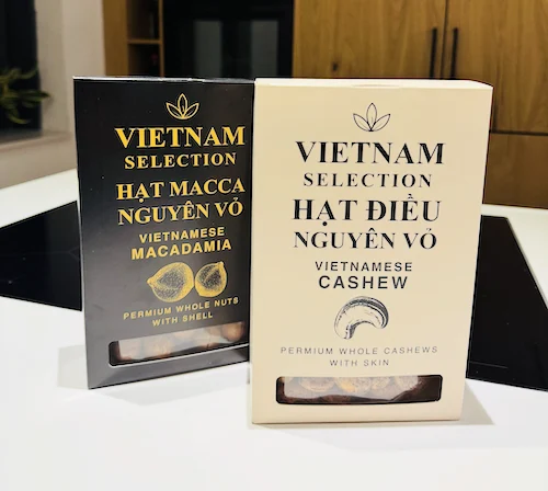 Packing gifts at the dining table