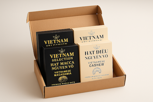 VietnamPrime Ultimate Duo — 1 kg cashews & 1 kg macadamias